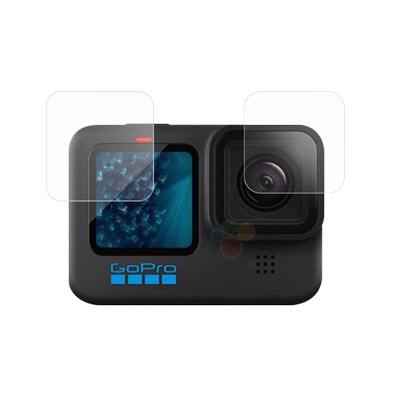 适用于GoPro HERO12钢化膜Hero11mini镜头膜GoPro11/10/9/8运动相机屏幕保护膜8镜头膜黑狗9屏幕贴膜配件膜