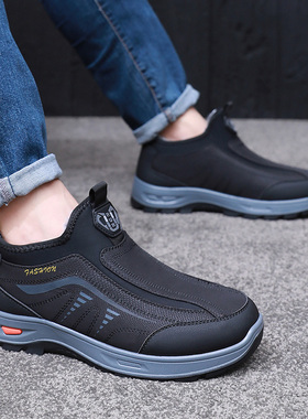 布瑞京26626 80027男女加绒大棉鞋套脚高帮冬季保暖防滑舒适