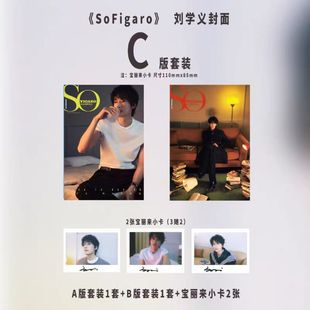 C官方版 套装 博客天下10期封面刘学义 小卡4张 计入销量 珍藏版 SoFigaro精品购物指南杂志2025年9月封面刘学义A