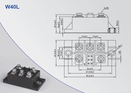 申社MDS75-08-10-12-14-16-18-20-22-24-25三相整流桥模块全新