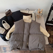 小童韩范百搭加厚棉马甲男女童2025秋冬装 宝宝保暖背心儿童外套潮