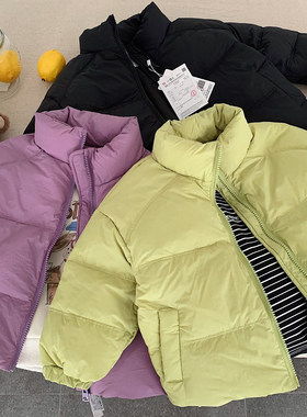 小童糖果色立领羽绒服男女童
