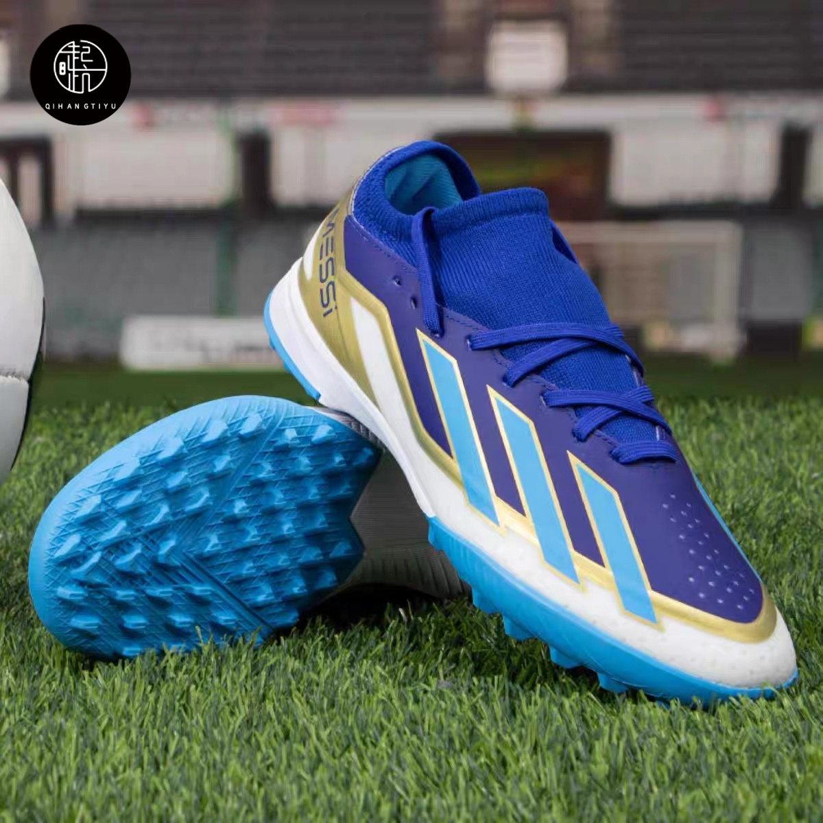 adidas Messi Messi League舒适百搭防滑耐磨低帮儿童足球ID0716