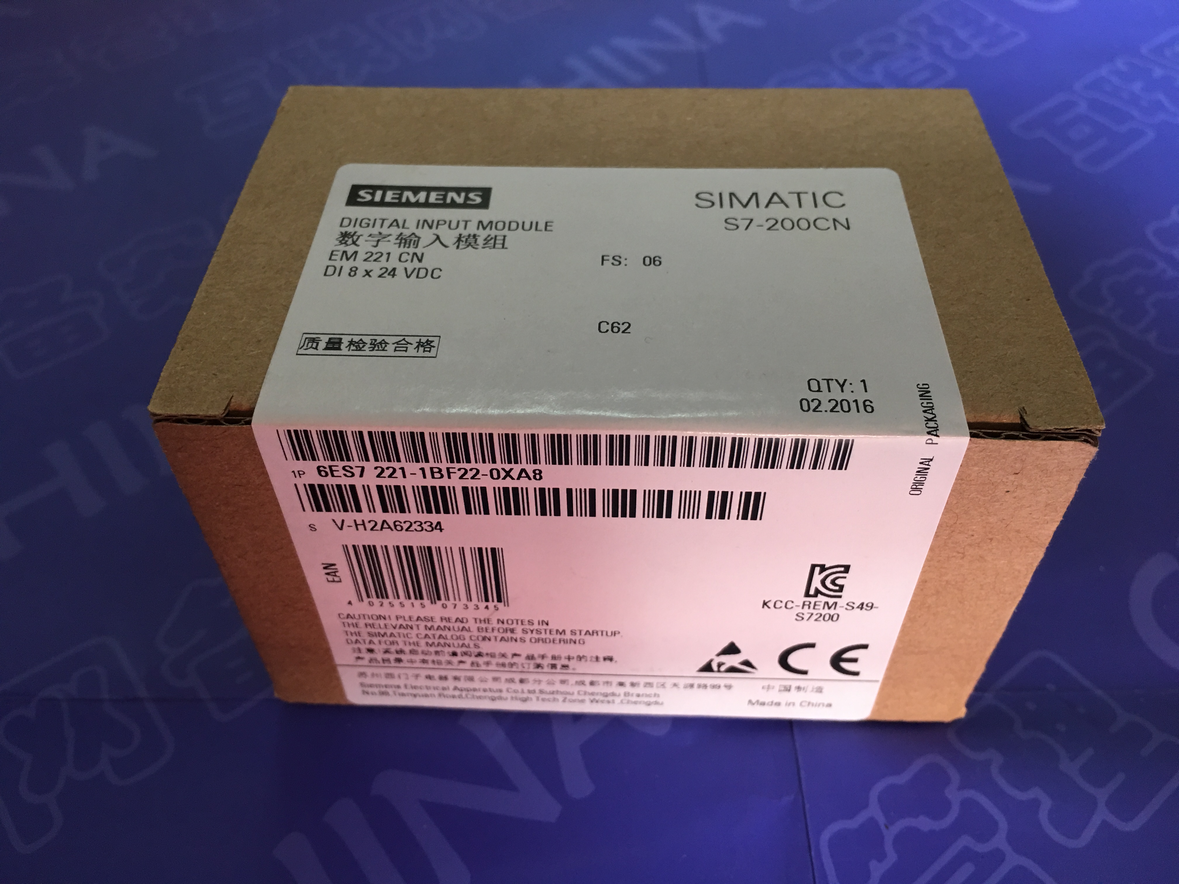 6ES7221-1BF22-0XA8西门子S7-200CN EM221数字量输入模块原装现货