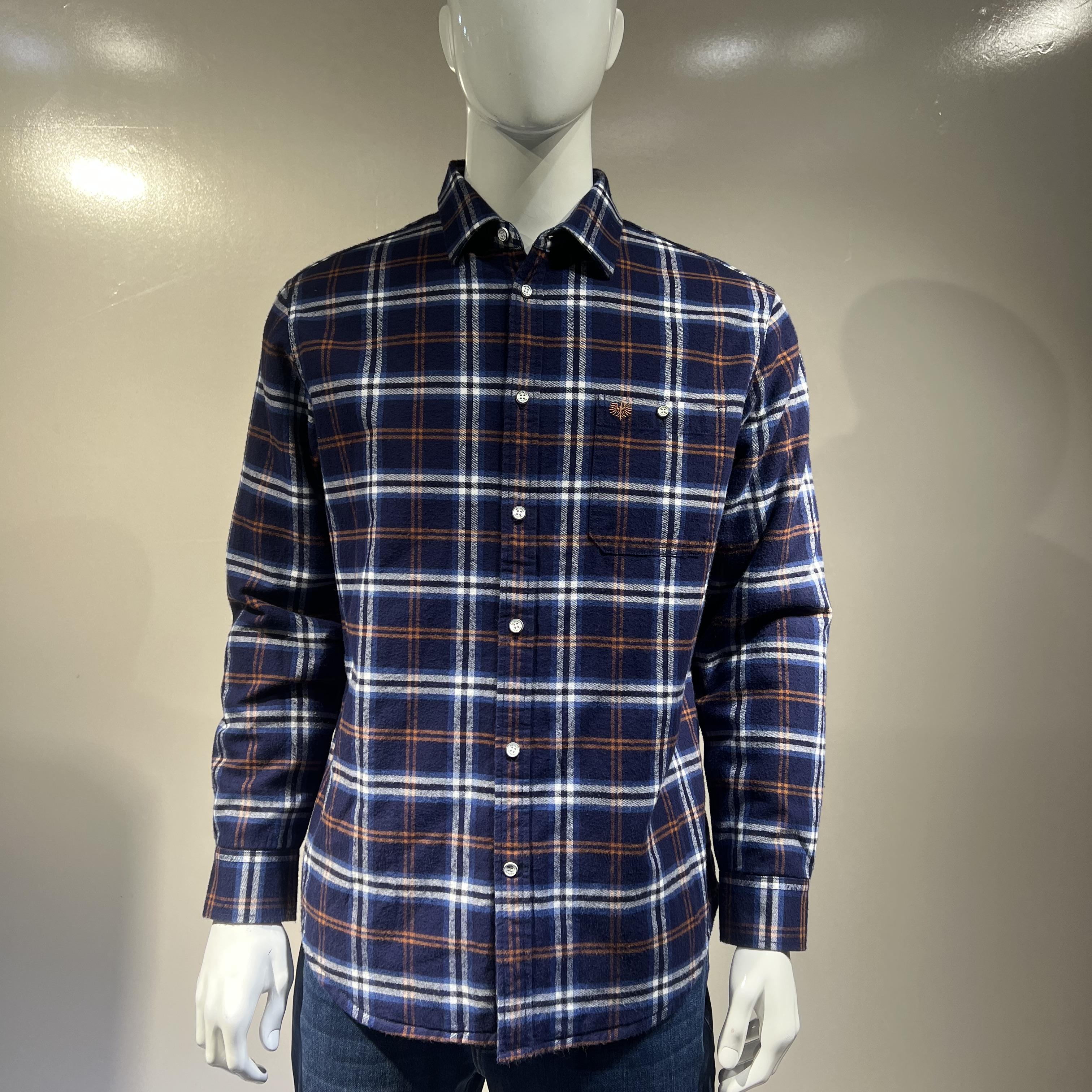 男装2024冬季新款长袖衬衫