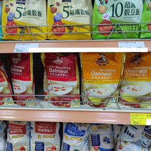 QUAKER桂格即食滋补燕麦片杞子银耳味红枣味独立包装210g 拍2包邮