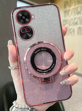 适用于华为nova11se手机壳nove11es保护硅胶套5g个性电镀闪粉BON一AL00男女个性novo11es透明软壳带支架新款