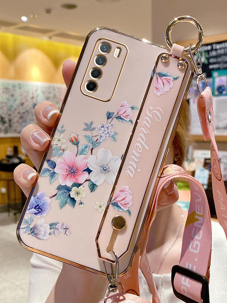 华为荣耀play4pro硅胶套花朵腕带