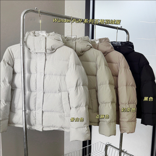 秋冬泡芙系列五格收腰连帽羽绒服03994