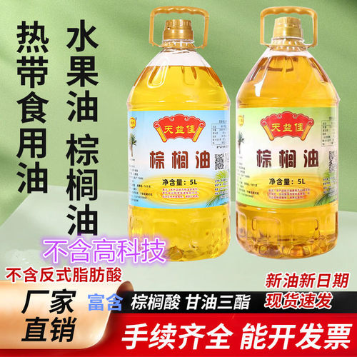 天益佳棕榈油食用油炸专用油 不含反式脂肪 马来西亚天然起酥油