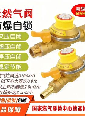 新国标天然气自闭阀安全防爆阀