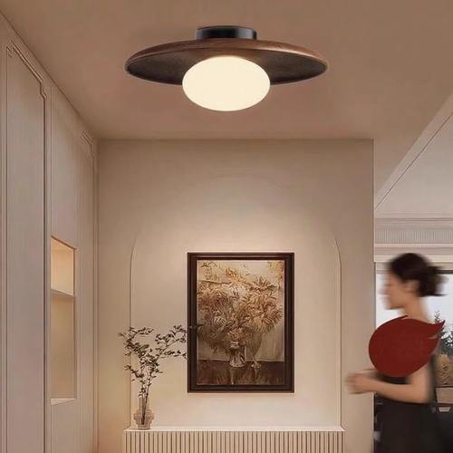 中古风吸顶灯复古走廊灯玄关过道灯衣帽间照明灯艺术氛围阳台灯具