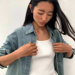 秋夏松弛感简约极简风内搭弹性吊带背心女 韩国2025新款