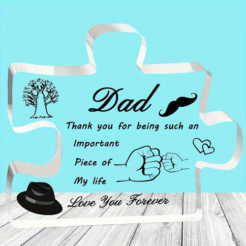Dad Gifts Acrylic Block Puzzle Decorations for Dad Gifts for