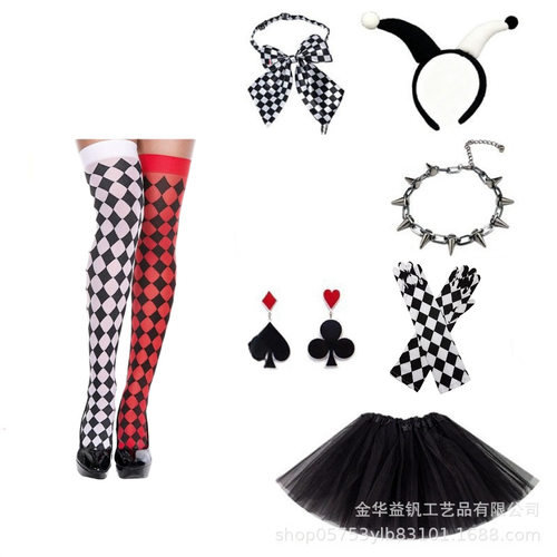 Halloween Dress Up Clown Costume Character Cosplay Party Sui