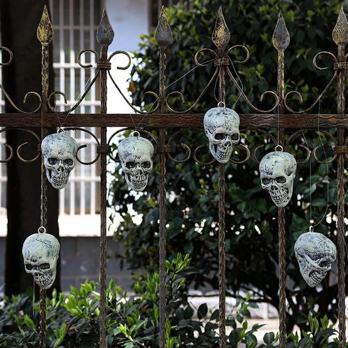 Halloween Skull Simulation Human Skull Haunted House Courtya