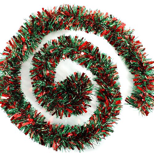 9cm 2 M Christmas Two-color Wool Christmas Tree Wreath Decor