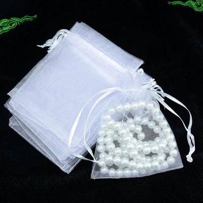10pcs Organza Bags 15x20 17x23 20x30 25x35 30x40 35x50cm Chr