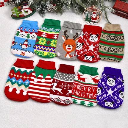 Small Cat Dog Sweater Pullover Winter Dog Clothes for Small
