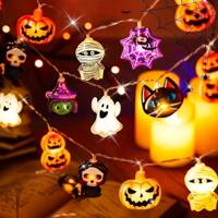 Halloween Led Lights String Pumpkin Witch Ghost Decoration L thumbnail 7