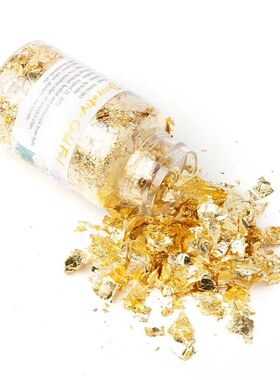 Gold Flakes Genuine Gold Leaf Schabin Flakes Gold Cake Decor