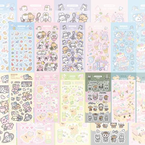 Cute Cartoon Rabbit Bear Stickers Hand Account Phone Case Ip