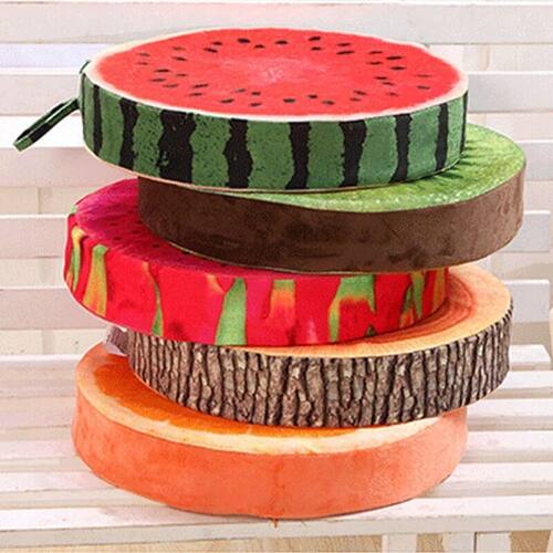 Round Chair Cushions Comfortable Seat Pads Funny Fruit Garde