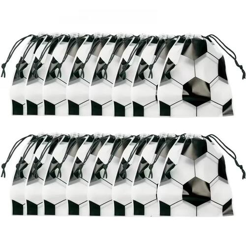 20Pcs Soccer Party Drawstring Bag Football Sport Theme Birth
