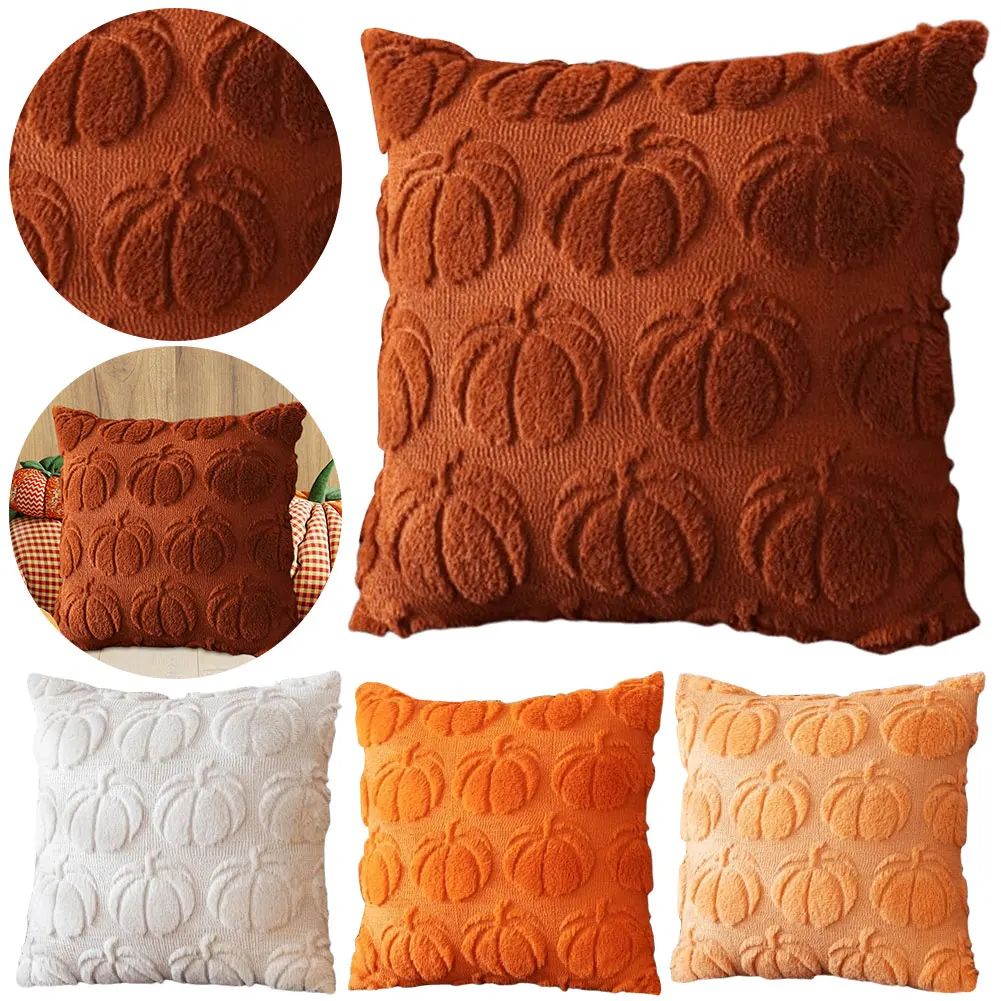 45*45cm Autumn Pumpkin Cushion Cover Halloween Throw Pillow