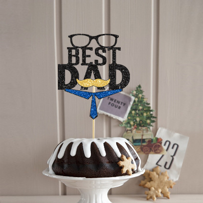 Best Dad Father's Day Cake Card Father's Day Theme Birthday