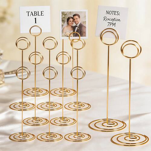 36/12pc Place Card Holder Photo Clip Stand Memo Note Holder