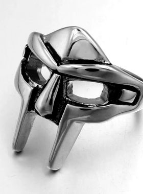 Vintage Goth Mf Doom Mask Joint Ring For Men Gladiator Punk