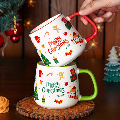 Christmas Gift Cup Ceramic Mug Hand Gift New Year Business S