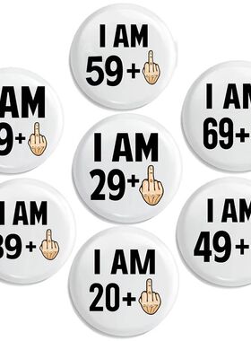 21st 30th 40th 50th 60th 70th 80th Birthday Button Pin Badge