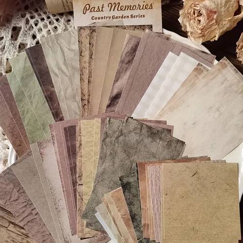 60pcs/pack Retro Letter Handbook Creative Material Paper Flo