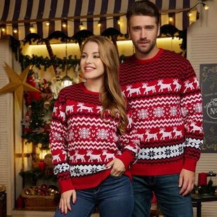 Women Men Boys Girls Christmas Sweaters Family Matching Outf