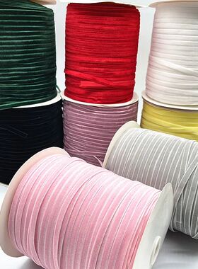 5yards 6mm Velvet Ribbon Wedding Handmade Ribbon Gift Wrappi