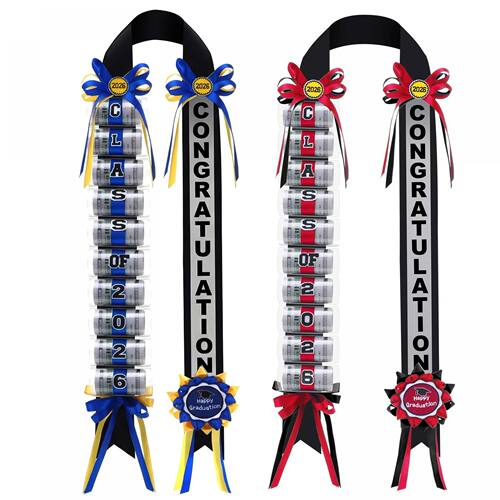 Class of 2026 Graduation Money Lei Necklace with Cash Holder