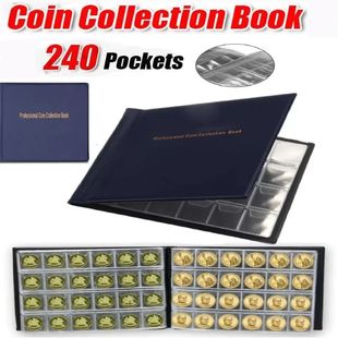 Collection Holder Gifts Pockets Coi Album Coin Penny 240 PVC