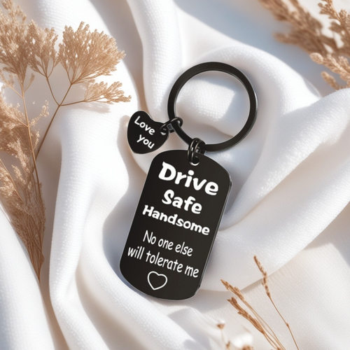 Stainless Steel Keychain Drive Safe Father's Day Gift For So