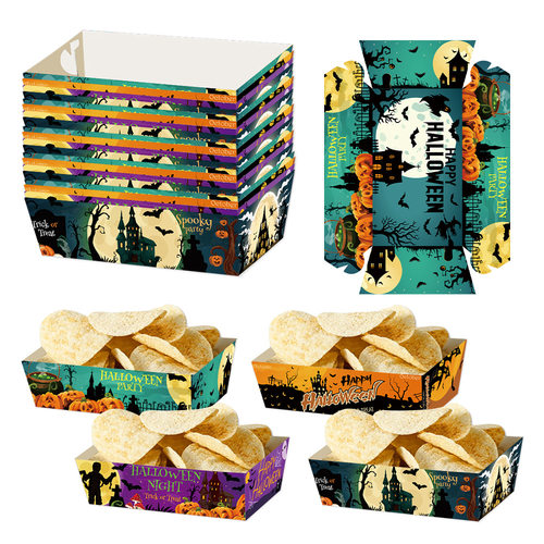 Halloween Theme Halloween Snacks Potato Chips Paper Lunch Bo
