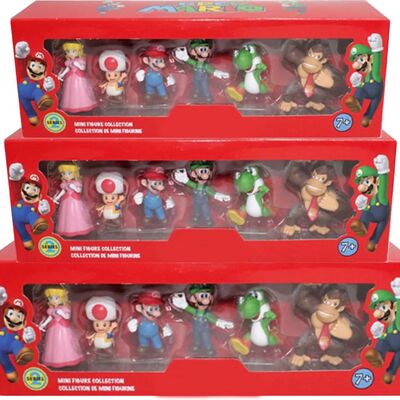 6/12pcs Super Mario Bros PVC Action Figure Toys Dolls Model