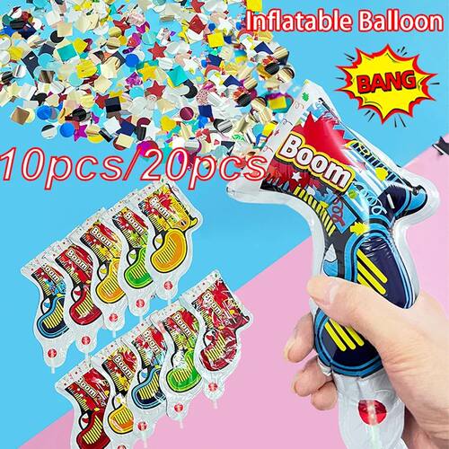 10pcs/20pcs Creative Fun Birthday Party Balloon, Handheld Gi