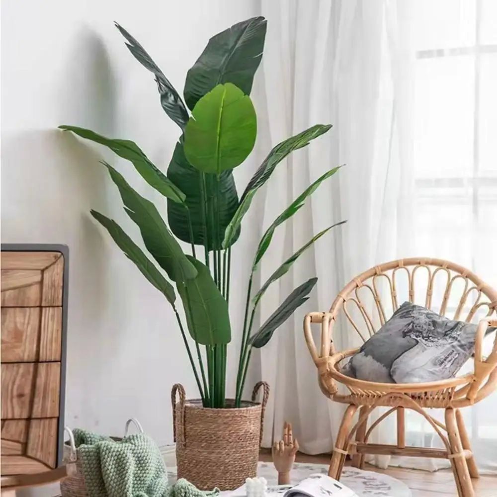 80cm Tropical Plants Large Artificial Banana Tree Fake Plast 鲜花速递/花卉仿真/绿植园艺 仿真绿植 原图主图