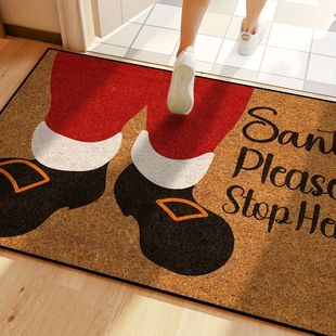 Carpet Mat Santa Door Livin Boots Christmas
