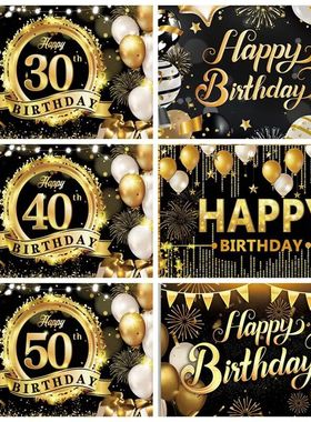 Happy Birthday 30th 40th 50th Background Birthday Party Adul