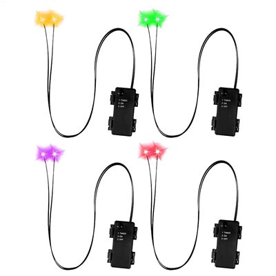 Glowing Eyes Halloween Decor with Timer LED Light Up Props f