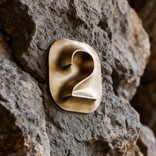 黄铜浮雕立体标识牌 门牌号现代极简风导视系统酒店 商业空间定制