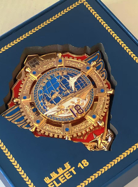 中国航母福建舰磁吸纪念徽章 中船七一四研究所出品 可旋转 夜光