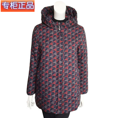 飞机格保暖棉服专柜正品妈妈棉衣